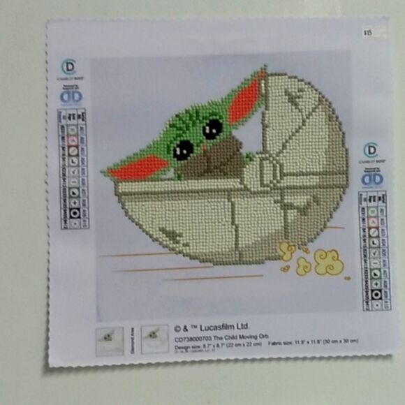 Diamond painting of the child moving orb - Picture 1 of 1